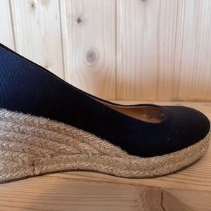 J. Crew Navy Wedge Espadrille size 7